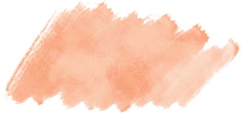 Peach Watercolor Splash And Brush Stroke Clipart Collection For Decoration PNG