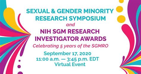 Save The Date First Ever Nih Sexual And Gender Minority Research Symposium Career Navigator