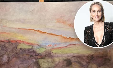 Sharon Stone Shows Off Her Watercolor Artwork As She Reveals She