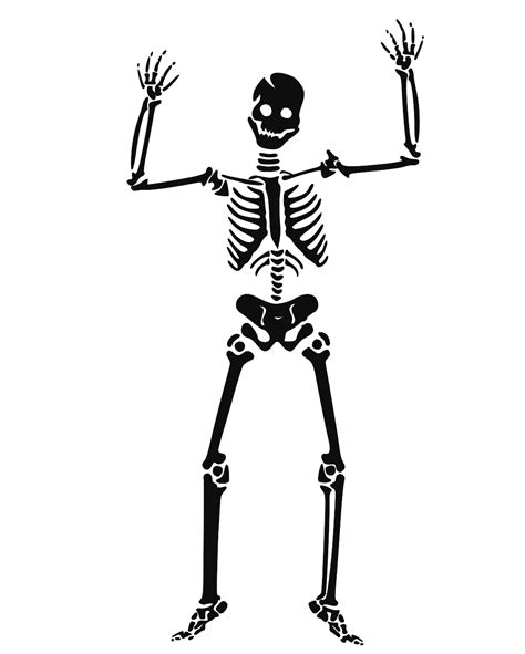 Scary Skeleton Clip Art At Vector Clip Art Online Royalty