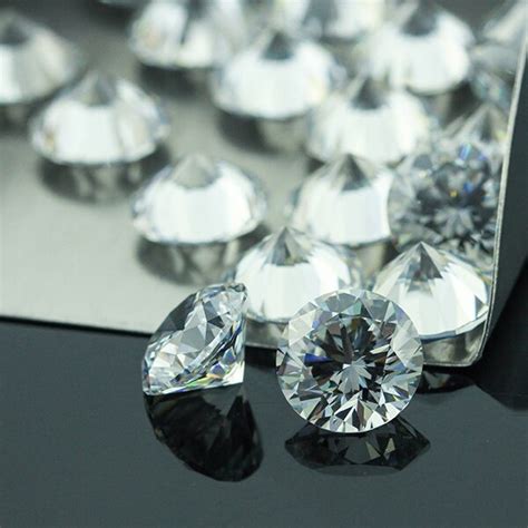 1000pcspack 20mm Aaaaa Clear Round Brilliant Cut Cubic Zirconia Stone