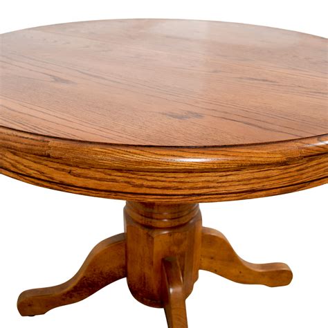 90 Off Poundex Poundex Round Wood Extendable Dining Table Tables