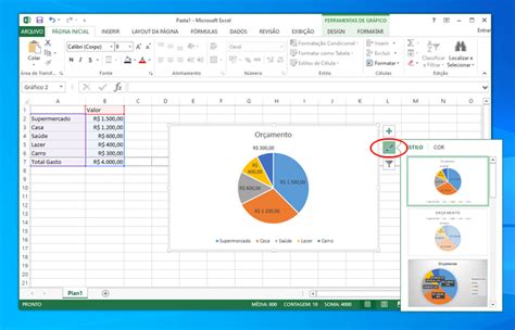 Como criar um gráfico de pizza no Excel