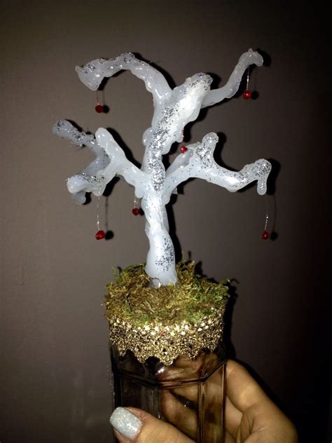 A Little Christmas Tree Made With Hot Glue Gun With My Hands Pinterest Trees Christmas