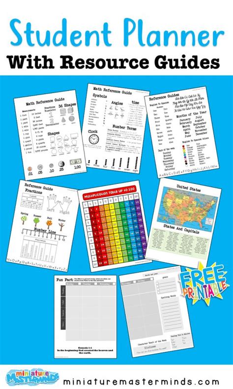 Printable Student Planner With Added Resources In 2020 Student