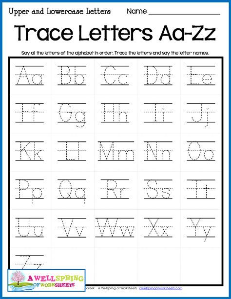 Printable Abc Tracing Worksheet