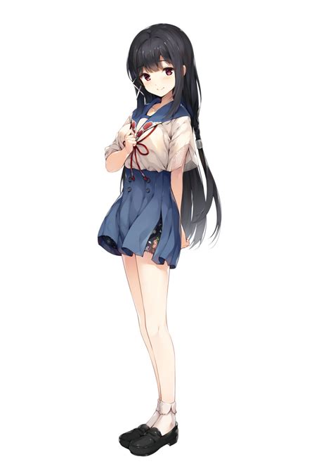 safebooru 1girl absurdres bangs black hair blush breasts buttons closed mouth collarbone