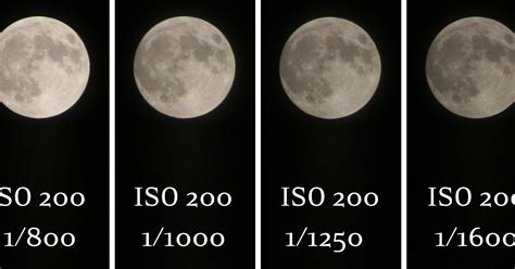 Various Duration Full Moon Exposures At Iso 200 Stellar Neophyte