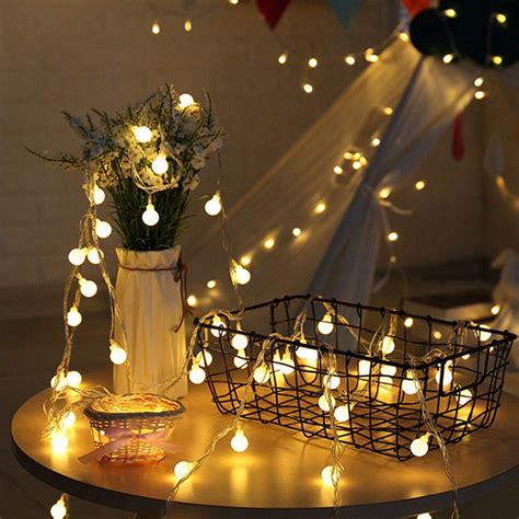 The perfect string lights for bedrooms are safe and emit a warm, ambient glow. 1.5M,3M,4M,5M LED Globe String Lights / Battery Operated ...
