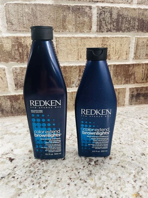 Redken Color Extend Brownlights Blue Toning Shampoo And Conditioner 10