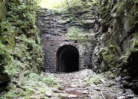 Abandoned Railroad Tunnel West Fork Trail Wv Composing