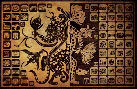 Mayan Glyphs Wallpaper By Ikarus Arte Maya Escritura Maya Imagenes