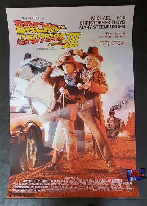 Drew Struzan Back To The Future Part Iii Movie Poster Signed Variant