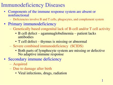Ppt Immunodeficiency Diseases Powerpoint Presentation Free Download Id3291289