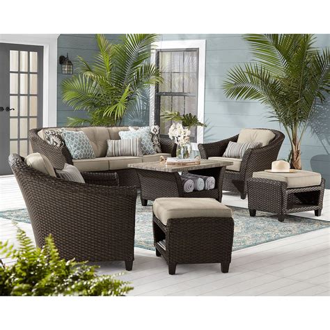 Known for timeless beauty and maximum comfort, agio quality delivers year after year, whether on the terrace, deck, patio, or at poolside. Member's Mark Agio Collection Toronto Seating Set - Sam's ...