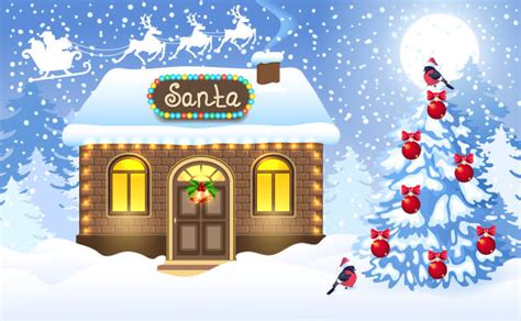 Best Santa Workshop Illustrations Royalty Free Vector Graphics And Clip