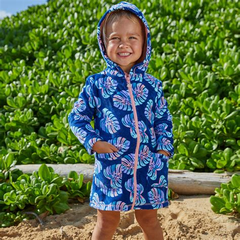 Girls Hooded Terry Beach Cover Up Uv Skinz®