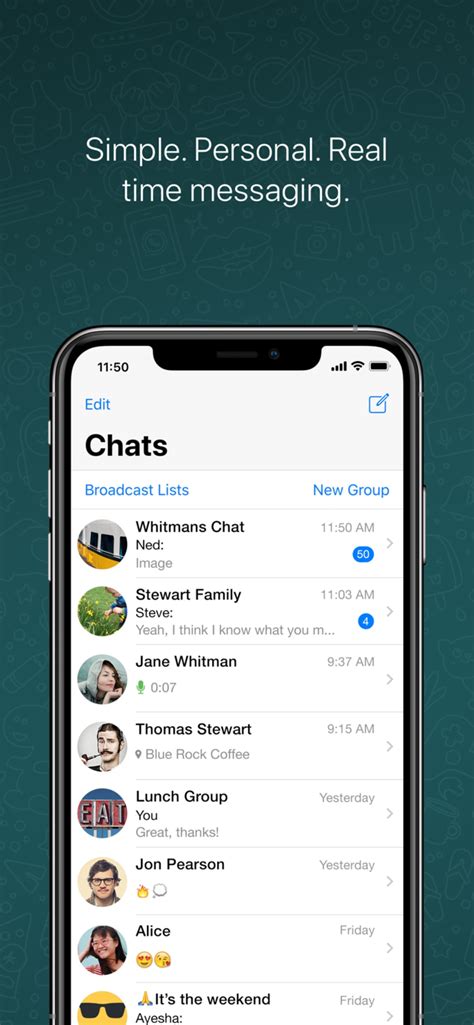 Whatsapp is free and offers simple, secure, reliable messaging and calling, available on phones all over the world. WhatsApp Messenger for iPhone - Download