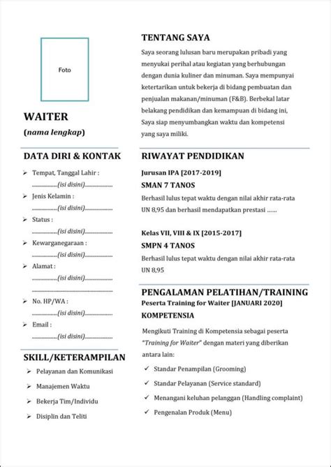 Contoh Cv Untuk Lulusan Sma Contoh Surat Resmi