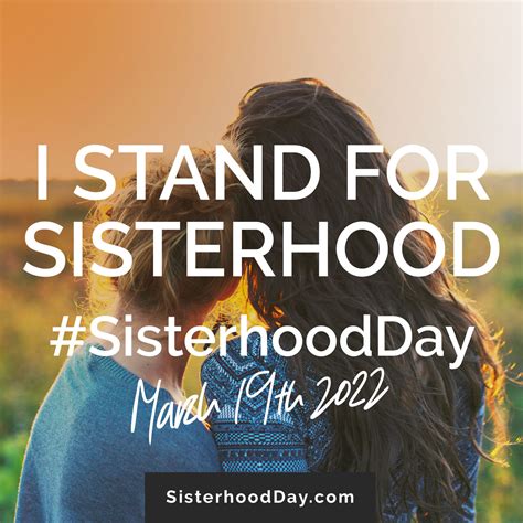 Global Sisterhood Day March 18th 2023