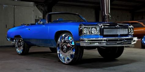 Find silverado on 30 inch rims at the best price. Blue Chevy Donk Convertible with A Custom Chrome Grill on ...