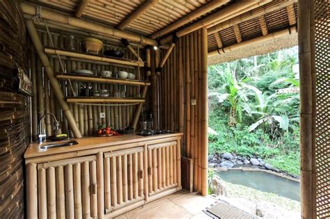 Tiny Bamboo Cabin In Bali Bamboo House Design Renting A House