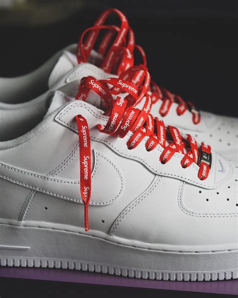 Supreme Air Force 1 Black Laces Airforce Military