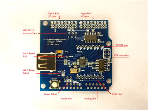 Usb Host Shield For Arduino Tkj Electronics Webshop