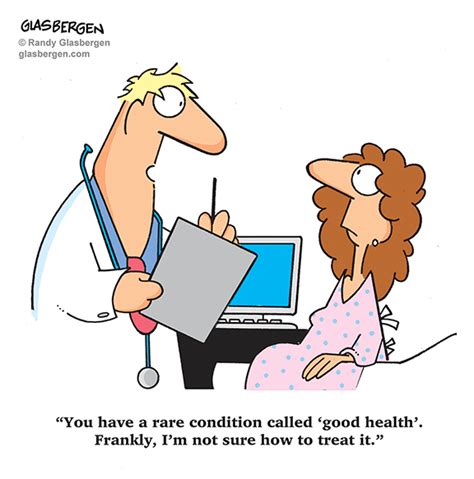Assorted Medical Health Doctor And Hospital Cartoons Glasbergen