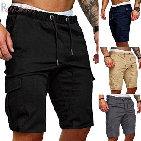 Men Shorts Sports Summer Cargo Casual Stylish Shorts Pockets Beach