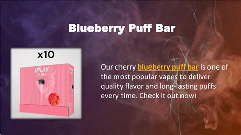 Ppt Blueberry Puff Bar Powerpoint Presentation Free Download Id11938536