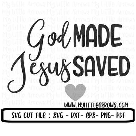 God Made Svg Jesus Svg Religious Svg Christian Svg Etsy