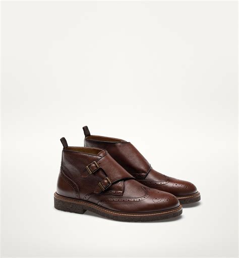 Boots cuir à brides et boucles. BOTTINE DOUBLE BOUCLE