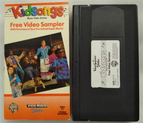 Vhs Kidsongs Video Sampler Music Video Series Vhs 1991 Rare 49