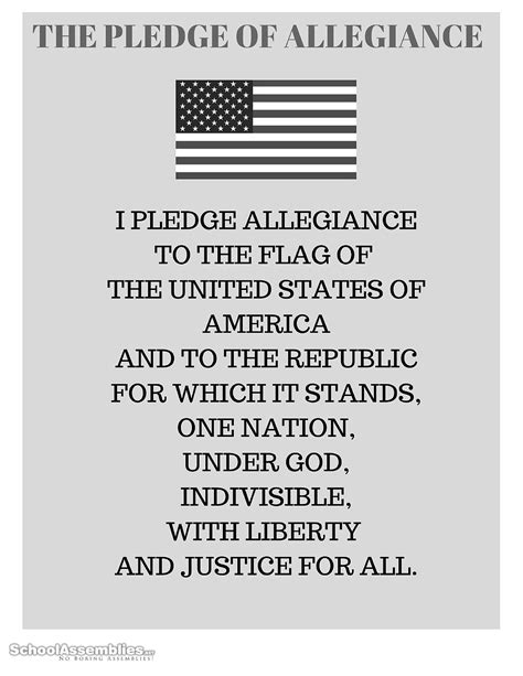 Francis bellamy wrote the pledge of allegiance for a magazine named the youth's companion in 1892. The Pledge of Allegiance Words Printable