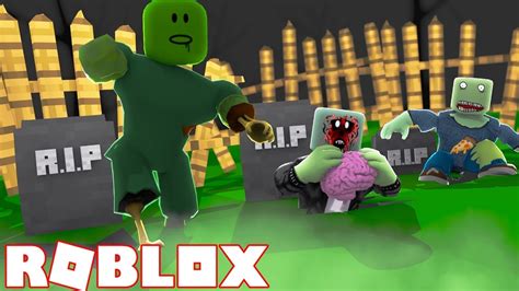Roblox Escape The Haunted Cemetery Obby Or Get Attacked By Evil Zombies