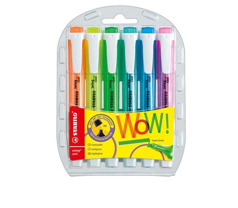 Stabilo Swing Cool Highlighter Set Of 6 Stabilo Shoppe Most