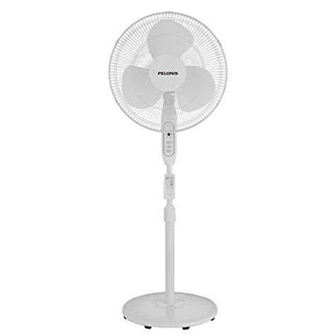 Pelonis 3 Speed Oscillating Adjustile 16 Inch Stand Fan With Timer And