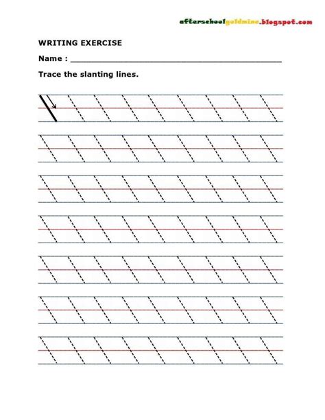 12 Slanting Line Worksheet For Preschool Preschool With Images