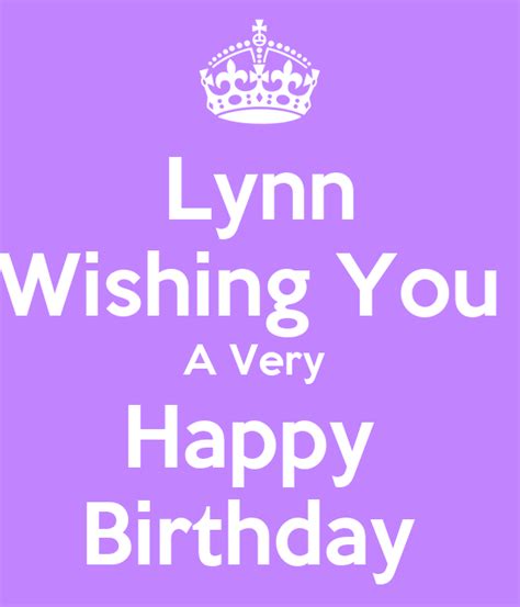 Lynn Wishing You A Very Happy Birthday Poster Clare Weaver Keep