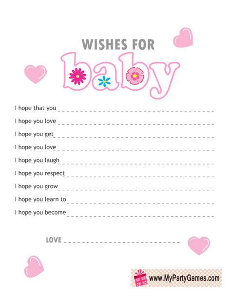Check spelling or type a new query. Free Printable Wishes for Baby Cards
