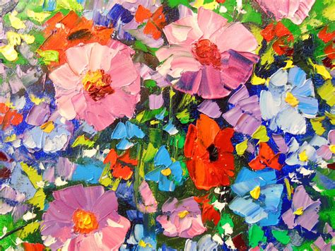 A Bouquet Of Summer Flowers Painting By Olha Darchuk