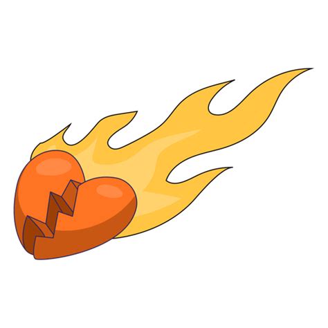 Flaming Broken Heart Png And Svg Design For T Shirts