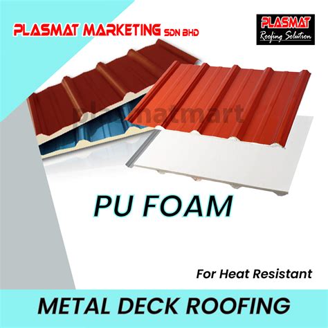Metal Deck With Pu Foam Awning Roofing Sheet Selangor Malaysia Kuala