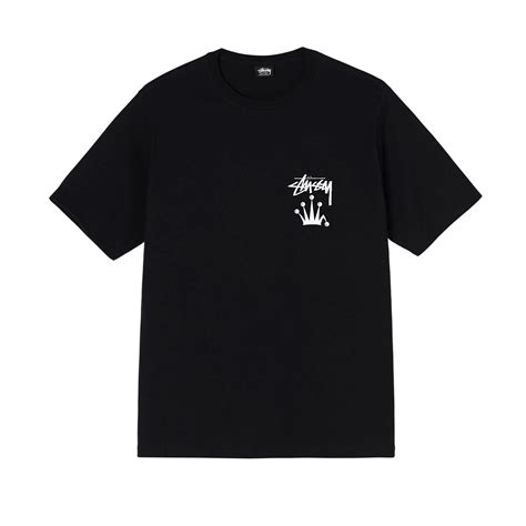 Stussy Stock Crown T Shirt Black 1904715 Blk Consortium