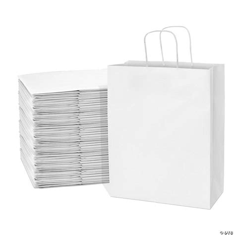 Prime Line Packaging White T Bags Medium T Bags Bulk Paper Bags