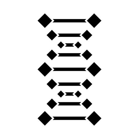 DNA Chains Glyph Icon Deoxyribonucleic Nucleic Acid Helix Chromosome