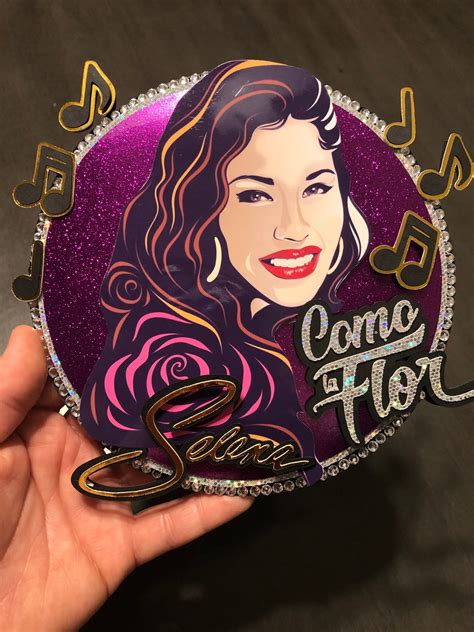 Selena Cake Topper Como La Flor Selena Quintanilla Selena Etsy Selena Quintanilla Selena