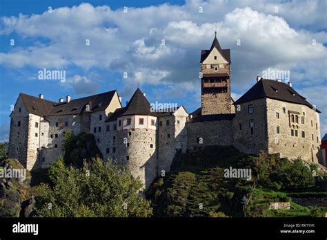 Gothic Romanesque Castle Loket In The Czech Republic Built On A Rock