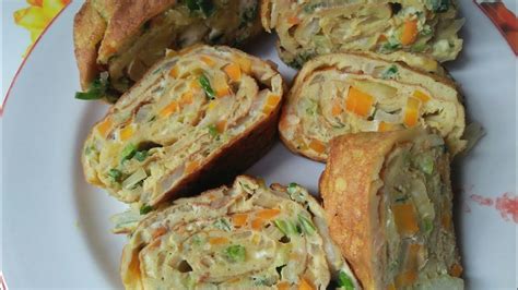 Resep telur gulung & bahan telur gulung original. Cara membuat telur gulung yang lezat dan sehat - YouTube